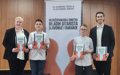 NASTUP UČENIKA OSNOVNE GLAZBENE ŠKOLE NA XIII. MEĐUŽUPANIJSKOJ SMOTRI MLADIH GITARISTA SLAVONIJE I BARANJE